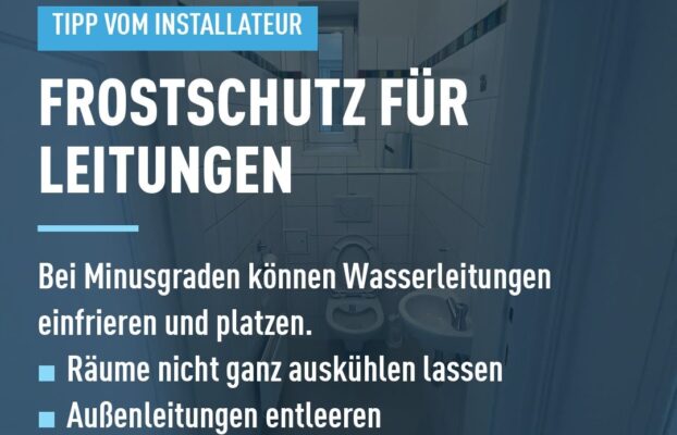 Frostschutz: So schützen Sie Ihre Wasserleitungen im Winter