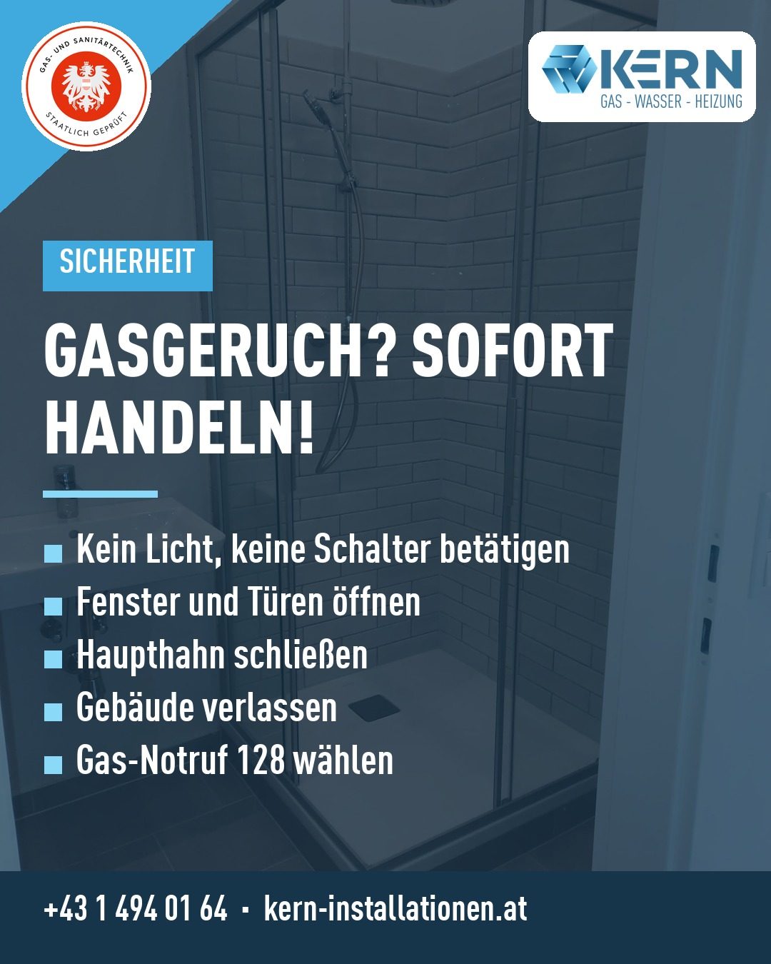 Gasgeruch? Sofort richtig handeln