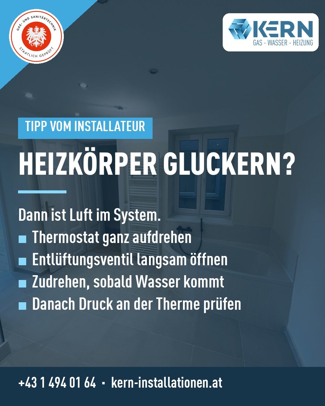 Heizkörper gluckert? So entlüften Sie richtig